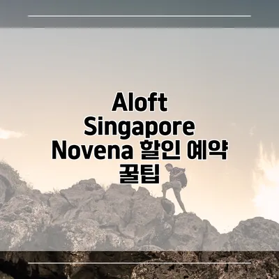 Aloft Singapore Novena 할인 예약 꿀팁