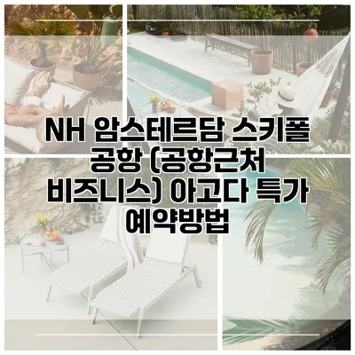 NH 암스테르담 스키폴 공항 (공항근처 비즈니스) 아고다 특가 예약방법
