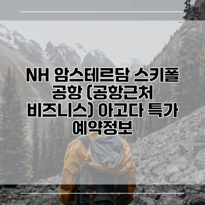 NH 암스테르담 스키폴 공항 (공항근처 비즈니스) 아고다 특가 예약정보