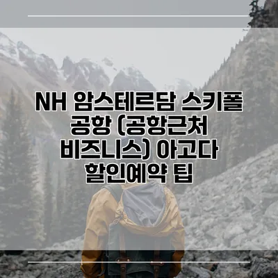 NH 암스테르담 스키폴 공항 (공항근처 비즈니스) 아고다 할인예약 팁
