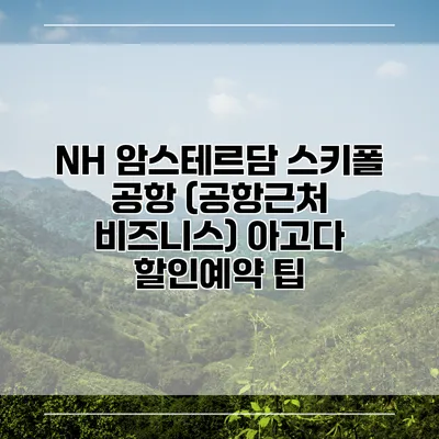 NH 암스테르담 스키폴 공항 (공항근처 비즈니스) 아고다 할인예약 팁