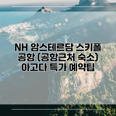 NH 암스테르담 스키폴 공항 (공항근처 숙소) 아고다 특가 예약팁