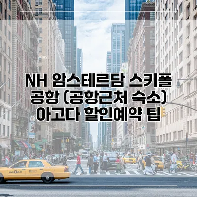 NH 암스테르담 스키폴 공항 (공항근처 숙소) 아고다 할인예약 팁