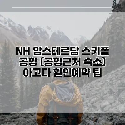 NH 암스테르담 스키폴 공항 (공항근처 숙소) 아고다 할인예약 팁