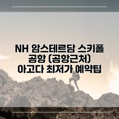 NH 암스테르담 스키폴 공항 (공항근처) 아고다 최저가 예약팁