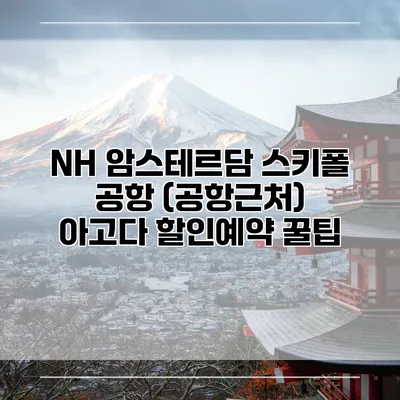 NH 암스테르담 스키폴 공항 (공항근처) 아고다 할인예약 꿀팁