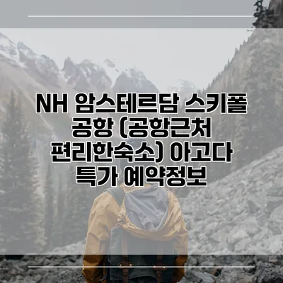 NH 암스테르담 스키폴 공항 (공항근처 편리한숙소) 아고다 특가 예약정보