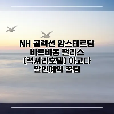 NH 콜렉션 암스테르담 바르비종 팰리스 (럭셔리호텔) 아고다 할인예약 꿀팁