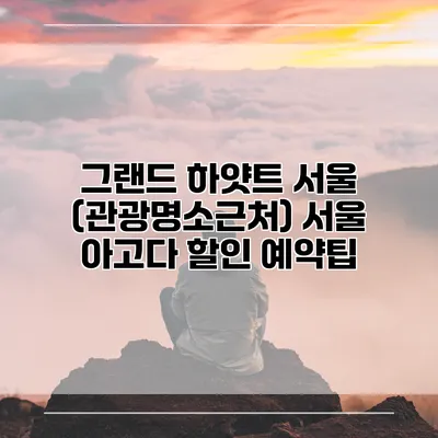 그랜드 하얏트 서울 (관광명소근처) 서울 아고다 할인 예약팁