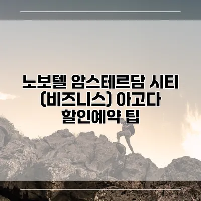 노보텔 암스테르담 시티 (비즈니스) 아고다 할인예약 팁