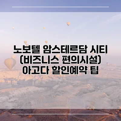 노보텔 암스테르담 시티 (비즈니스 편의시설) 아고다 할인예약 팁