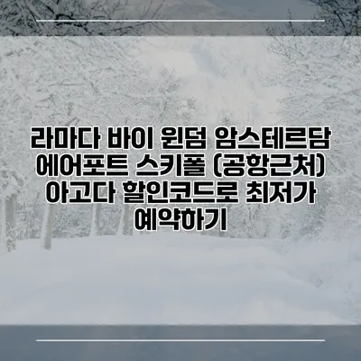 라마다 바이 윈덤 암스테르담 에어포트 스키폴 (공항근처) 아고다 할인코드로 최저가 예약하기