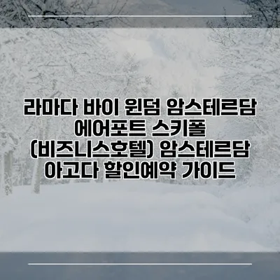 라마다 바이 윈덤 암스테르담 에어포트 스키폴 (비즈니스호텔) 암스테르담 아고다 할인예약 가이드