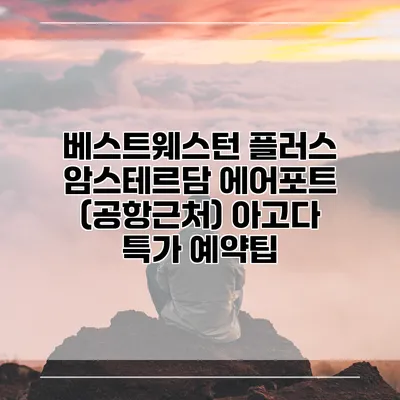베스트웨스턴 플러스 암스테르담 에어포트 (공항근처) 아고다 특가 예약팁