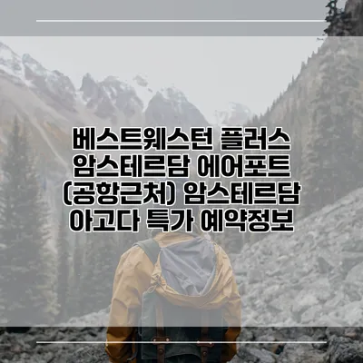 베스트웨스턴 플러스 암스테르담 에어포트 (공항근처) 암스테르담 아고다 특가 예약정보