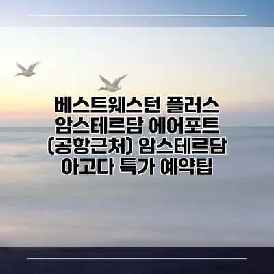 베스트웨스턴 플러스 암스테르담 에어포트 (공항근처) 암스테르담 아고다 특가 예약팁