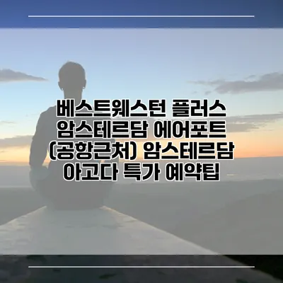 베스트웨스턴 플러스 암스테르담 에어포트 (공항근처) 암스테르담 아고다 특가 예약팁