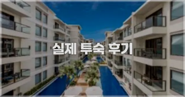 💬 실제 투숙 후기