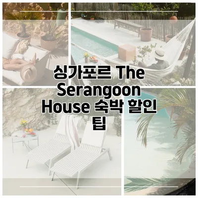 싱가포르 The Serangoon House 숙박 할인 팁