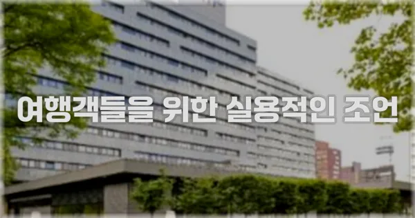 여행객들을 위한 실용적인 조언