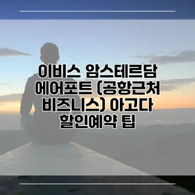 이비스 암스테르담 에어포트 (공항근처 비즈니스) 아고다 할인예약 팁