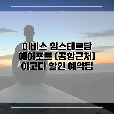 이비스 암스테르담 에어포트 (공항근처) 아고다 할인 예약팁