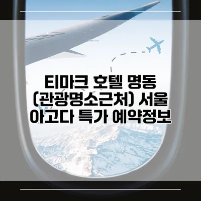 티마크 호텔 명동 (관광명소근처) 서울 아고다 특가 예약정보