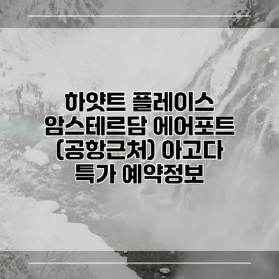 하얏트 플레이스 암스테르담 에어포트 (공항근처) 아고다 특가 예약정보