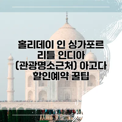 홀리데이 인 싱가포르 리틀 인디아 (관광명소근처) 아고다 할인예약 꿀팁